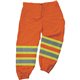 GloWear 8911 Class E Two-Tone Pants - Small/Medium Size - Orange - Polyester Mesh