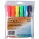 Integra Chisel Desk Liquid Highlighters - Chisel Marker Point Style - Assorted Water Based Ink - Assorted Barrel - 6 / Set