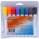 Integra Chisel Point Dry-erase Markers - Chisel Marker Point Style - Assorted - 8 / Set