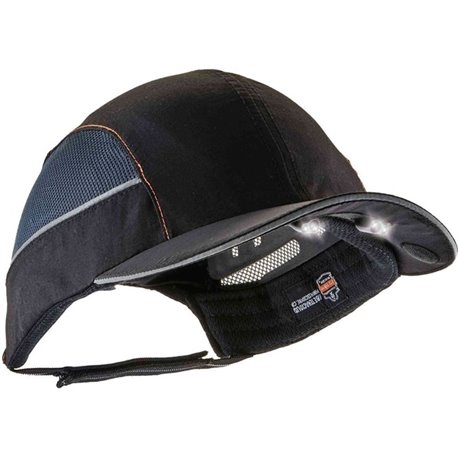 Skullerz 8960 Bump Cap Hat with LED Light - Recommended for: Industrial, Mechanic, Factory, Home, Baggage Handling - Bump, Scrap