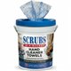 SCRUBS In-A-Bucket Hand Cleaner Towels - 12" x 10" - Blue - 72 Per Canister - 1 Each