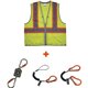 GloWear 8231TVK Hi-Vis Tool Tethering Safety Vest Kit - Class 2 - Recommended for: Accessories, Construction, Utility, Oil & Gas