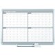 MasterVision Dry-erase 4-month Planner - Monthly - 4 Month - 36" x 24" Sheet Size - White, Silver - Aluminum, Porcelain - Access