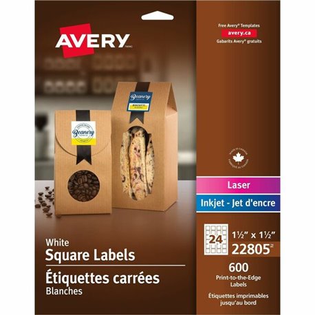 Avery TrueBlock File Folder Labels - Permanent Adhesive - Rectangle - Laser, Inkjet - Purple - Paper - 30 / Sheet - 25 Total She