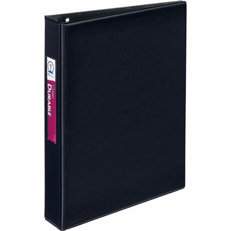 Avery Durable Binder - DuraHinge - 1" Binder Capacity - 8 1/2" x 5 1/2" Sheet Size - 175 Sheet Capacity - 3 x Round Ring Fastene