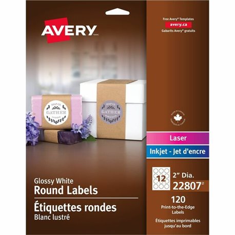 Avery Postcards - 97 Brightness - 5 1/2" x 4 1/4" - Matte - 200 / Box - Perforated, Heavyweight, Rounded Corner, Jam-free, Smudg