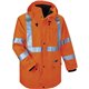 GloWear 4-in-1 High Visibility Jacket - Large Size - 42" Chest - Zipper Closure - Polyurethane, Polyurethane - Orange - Weather 