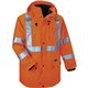 GloWear 4-in-1 High Visibility Jacket - 2-Xtra Large Size - 50" Chest - Zipper Closure - Polyurethane, Polyurethane - Orange - W