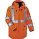 GloWear 4-in-1 High Visibility Jacket - 3-Xtra Large Size - 54" Chest - Zipper Closure - Polyurethane, Polyurethane - Orange - W