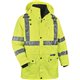 GloWear 4-in-1 High Visibility Jacket - Small Size - 36" Chest - Zipper Closure - Polyurethane, Polyurethane - Lime - Weather Pr