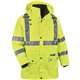 GloWear 4-in-1 High Visibility Jacket - X-Large Size - 50" Chest - Zipper Closure - Polyurethane, Polyurethane - Lime - Weather 