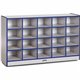 Jonti-Craft Rainbow Accents Toddler Single Storage - 20 Compartment(s) - 29.5" Height x 48" Width x 15" Depth - Laminated, Chip 