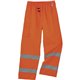 GloWear 8915 Class E Rain Pants - For Rain Protection - Small (S) Size - Orange - Polyurethane, 300D Oxford Polyester, Polyester