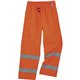 GloWear 8915 Class E Rain Pants - For Rain Protection - 2-Xtra Large Size - Orange - 300D Oxford Polyester, Polyurethane, Polyes