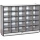 Jonti-Craft Rainbow Accents Toddler Single Storage - 35.5" Height x 48" Width x 15" Depth - Laminated, Durable - Black - Rubber 