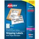 Avery Shipping Labels with Receipt, 5-1/16" x 7-5/8" 100 Count (27900) - 7 5/8" Length - Permanent Adhesive - Rectangle - Laser,