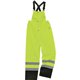 GloWear 8918BK Class E Bottom Rain Bibs - Bib Overall - Small - Lime - 300D Oxford Polyester, Polyurethane