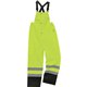 GloWear 8918BK Class E Bottom Rain Bibs - Bib Overall - Large - Lime - 300D Oxford Polyester, Polyurethane