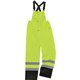 GloWear 8918BK Class E Bottom Rain Bibs - Bib Overall - 3XL - Lime - 300D Oxford Polyester, Polyurethane