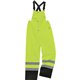 GloWear 8918BK Class E Bottom Rain Bibs - Bib Overall - 4XL - Lime - 300D Oxford Polyester, Polyurethane