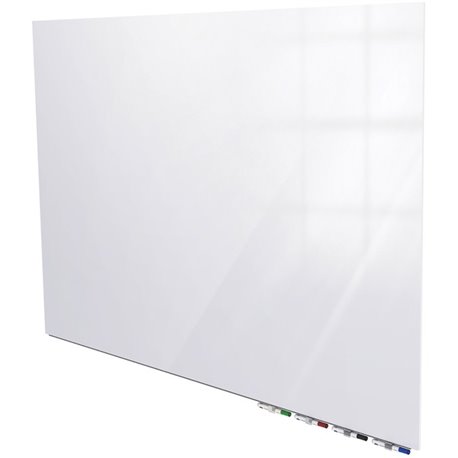 Lorell Signature Series Magnetic Dry-erase Boards - 72" (6 ft) Width x 48" (4 ft) Height - Coated Steel Surface - Silver, Ebony 