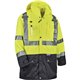 GloWear 8386 Type R Class 3 Outer Shell Jacket - Medium Size - Rain, Dirt Protection - Zipper Closure - Polyurethane, Polyester 