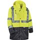 GloWear 8386 Type R Class 3 Outer Shell Jacket - Large Size - Rain, Dirt Protection - Zipper Closure - Polyurethane, Polyester M