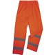 GloWear 8916 Lightweight Hi-Vis Rain Pants - Class E - For Rain Protection - Small (S) Size - Orange - Polyurethane, 150D Oxford