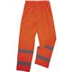 GloWear 8916 Lightweight Hi-Vis Rain Pants - Class E - For Rain Protection - Medium (M) Size - Orange - Polyurethane, 150D Oxfor