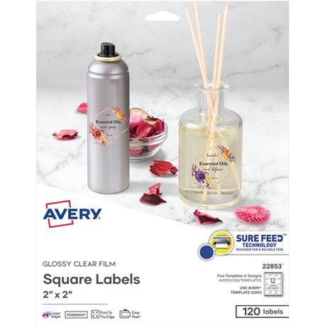 Avery Sure Feed Business Cards - 97 Brightness - 2" x 3 1/2" - 80 lb Basis Weight - 216 g/m&178 Grammage - 2500 / Box - Perforat