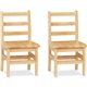 Jonti-Craft KYDZ Ladderback Chair - Woodgrain - Solid Hardwood - 2 / Carton