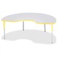 Jonti-Craft Berries Adult Height Prism Color Edge Kidney Table - For - Table TopLaminated Kidney-shaped, Yellow Top - Four Leg B