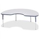 Jonti-Craft Berries Adult Height Prism Color Edge Kidney Table - For - Table TopLaminated Kidney-shaped, Navy Top - Four Leg Bas
