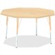 Jonti-Craft Berries Adult Height Maple Top/Edge Octagon Table - For - Table TopLaminated Octagonal, Maple Top - Four Leg Base - 