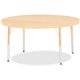 Jonti-Craft Berries Elementary Height Maple Top/Edge Round Table - For - Table TopLaminated Round, Maple Top - Four Leg Base - 4