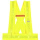 GloWear 8140BA Type O Class 1 Breakaway Sash - Xtra Large/2-Xtra Large Size - Polyester - Lime - Pocket, Reflective - 1 Each