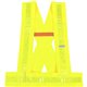 GloWear 8140BA Type O Class 1 Breakaway Sash - 3-Xtra Large Plus Size - Polyester - Lime - Pocket, Reflective - 1 Each