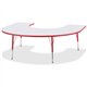 Jonti-Craft Berries Prism Horseshoe Student Table - For - Table TopLaminated Horseshoe-shaped, Red Top - Four Leg Base - 4 Legs 