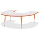 Jonti-Craft Berries Prism Horseshoe Student Table - For - Table TopLaminated Horseshoe-shaped, Orange Top - Four Leg Base - 4 Le
