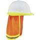 GloWear 8005 HI-VIS Mesh Neck Shade W/ Reflective - 10" Width x 1" Height x 8" Length - 6 / Carton - Orange - Elastic, Plastic, 