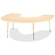 Jonti-Craft Berries Adult Maple Laminate Horseshoe Table - For - Table TopLaminated Horseshoe-shaped, Maple Top - Four Leg Base 