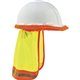 GloWear 8005 HI-Vis Mesh Neck Shade W/ Reflective - 10" Width x 1" Height x 8" Length - 6 / Carton - Lime - Elastic, Plastic, Me