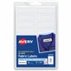 Avery No-Iron Fabric Labels - Permanent Adhesive - Rectangle - White - Film - 18 / Sheet - 54 Total Sheets - 972 Total Label(s) 