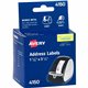 Avery Direct Thermal Roll Labels - 3 1/2" Width x 1 1/8" Length - Permanent Adhesive - Rectangle - Direct Thermal - Bright White