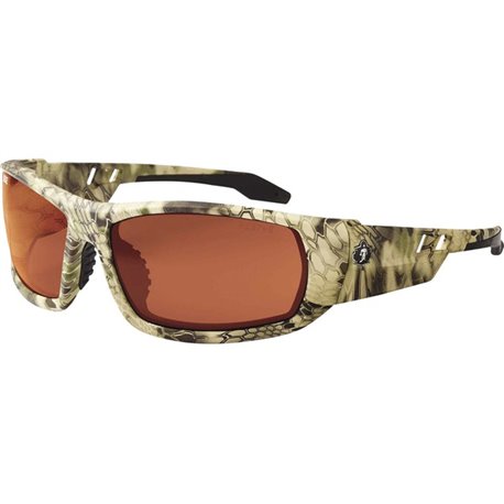 Skullerz Odin Copper Lens Safety Glasses - Recommended for: Sport, Shooting, Boating, Hunting, Fishing, Skiing, Construction, La