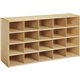 young Time Cubbie Storage Unit - 20 Compartment(s) - 26.5" Height x 48" Width x 15" Depth - Rounded Corner, Eco-friendly, UV Res