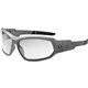 Skullerz Loki AF Clear Safety Glasses - Matte Gray Frame/Clear Lens