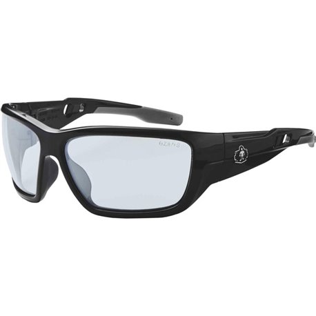 Skullerz BALDR In/Outdoor Lens Safety Glasses - Recommended for: Indoor/Outdoor - Eye Protection - Black - Anti-fog, Impact Resi