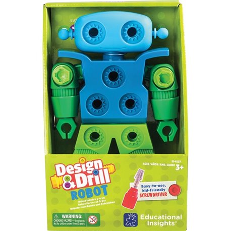 Educational Insights Design & Drill Robot Play Set - Theme/Subject: Learning - Skill Learning: Problem Solving, Creativity, Eye-