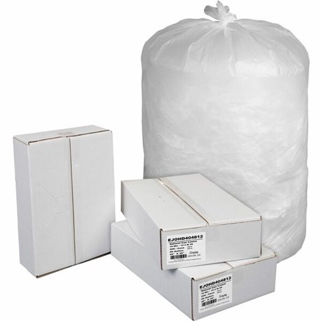 Everyday Genuine Joe High-Density Can Liners - 45 gal Capacity - 40" Width x 46" Length - 0.39 mil (10 Micron) Thickness - High 